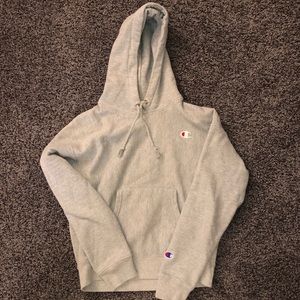 Gray Champion reverse weave hoodie